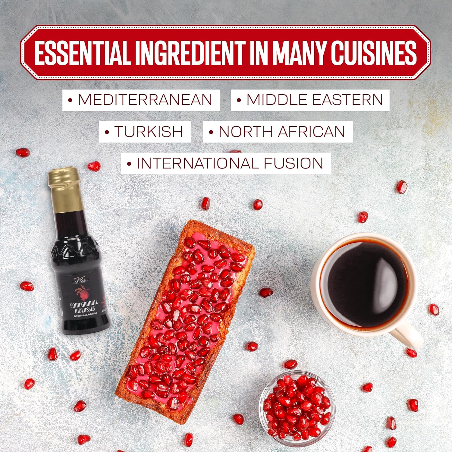 Eastanbul Pomegranate Molasses – Nourishing Mediterranean Concentrate for Clean-Eating Dinners at Home