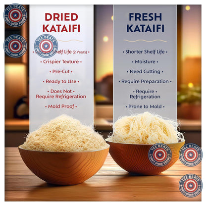 Eastanbul Shredded Phyllo Pastry – Stress-Free Baking Companion for Slow Weekend Dessert Therapy, Pre-Chopped Kadayif for Kunafa and Dubai Chocolate, 6oz
