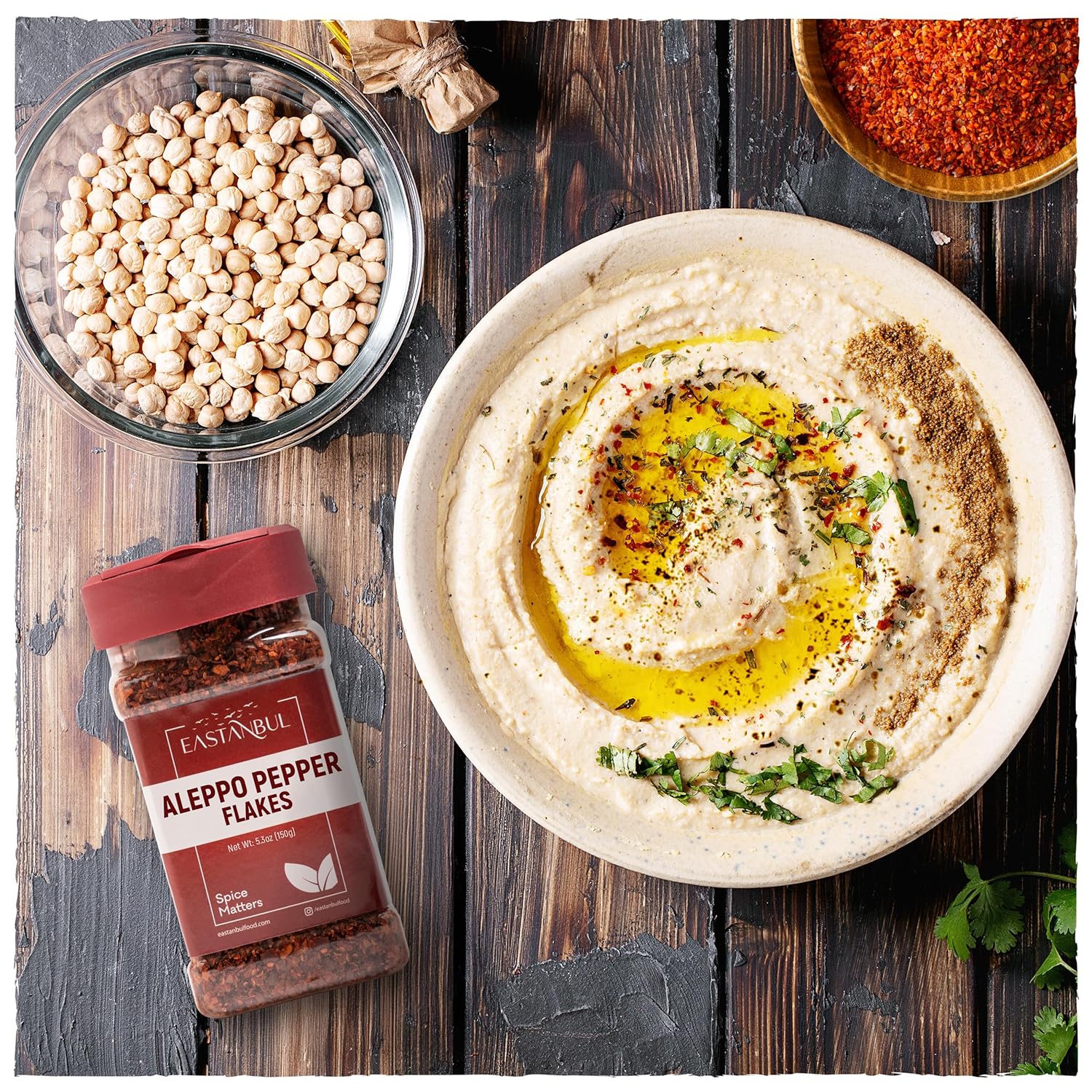Eastanbul Turkish Pul Biber Spice – Elegant Holiday Gift for Moms Who Love Cooking, 5.3oz Resealable Jar