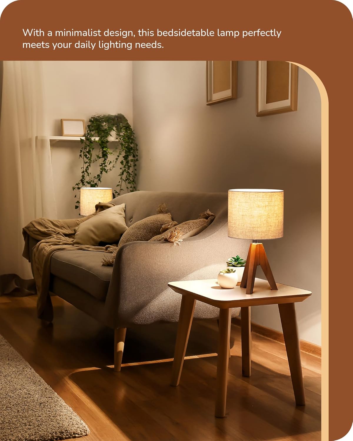 EDISHINE Nursery Tripod Lamp – Practical Baby Shower Gift for New Parents Expecting