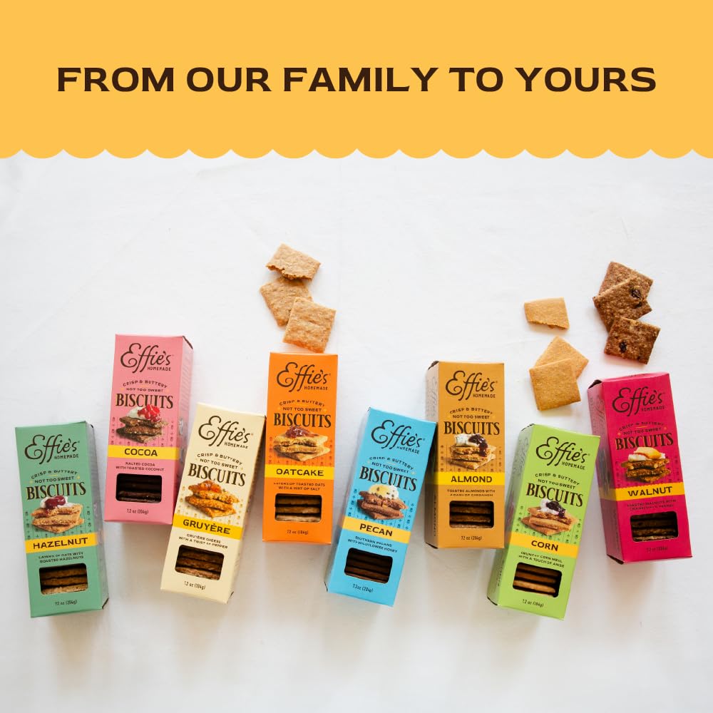 Effie's Homemade Biscuits - Oatcakes - Holiday Hostess Gift Idea, Women-Owned Heritage Recipe