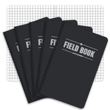 Elan Publishing Company Field Notebook – Understated Pocket Journal for Minimalist Writers, 3.5x5.5 Inch Graph Notebook, Pack of 5