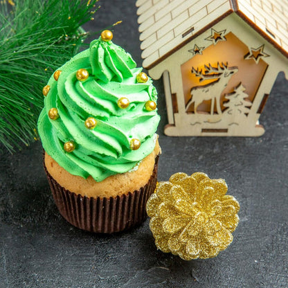Elegant Gold Pearl Sprinkle Collection – 4 Sizes in Sealed Compartments for Gourmet Bakery and Upscale Home Patisserie
