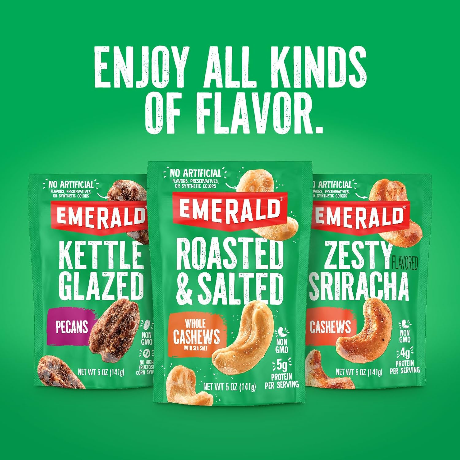 Emerald Nuts Pre-Portioned Nut Packs – School Snack Add-In for Kids' Lunches