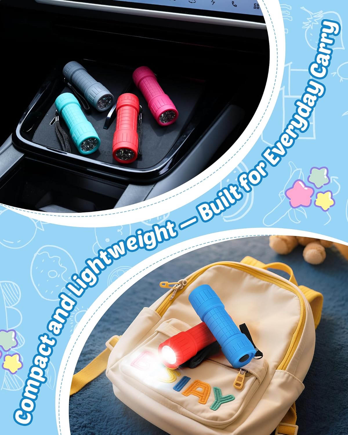 EverBrite 9-LED Flashlight Multi-Pack – Cool-Running Safety Light for Seniors, Kids, and Pet Households