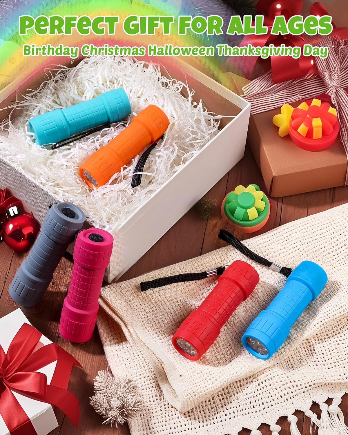 EverBrite 9-LED Flashlight Multi-Pack – Cool-Running Safety Light for Seniors, Kids, and Pet Households