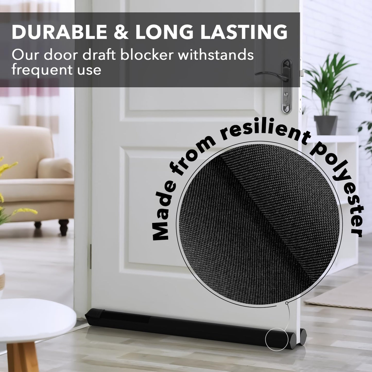 Everlasting Comfort Foam Door Seal – Sleep and Relaxation Support, Fills 1.25 Inch Draft Gaps Quietly