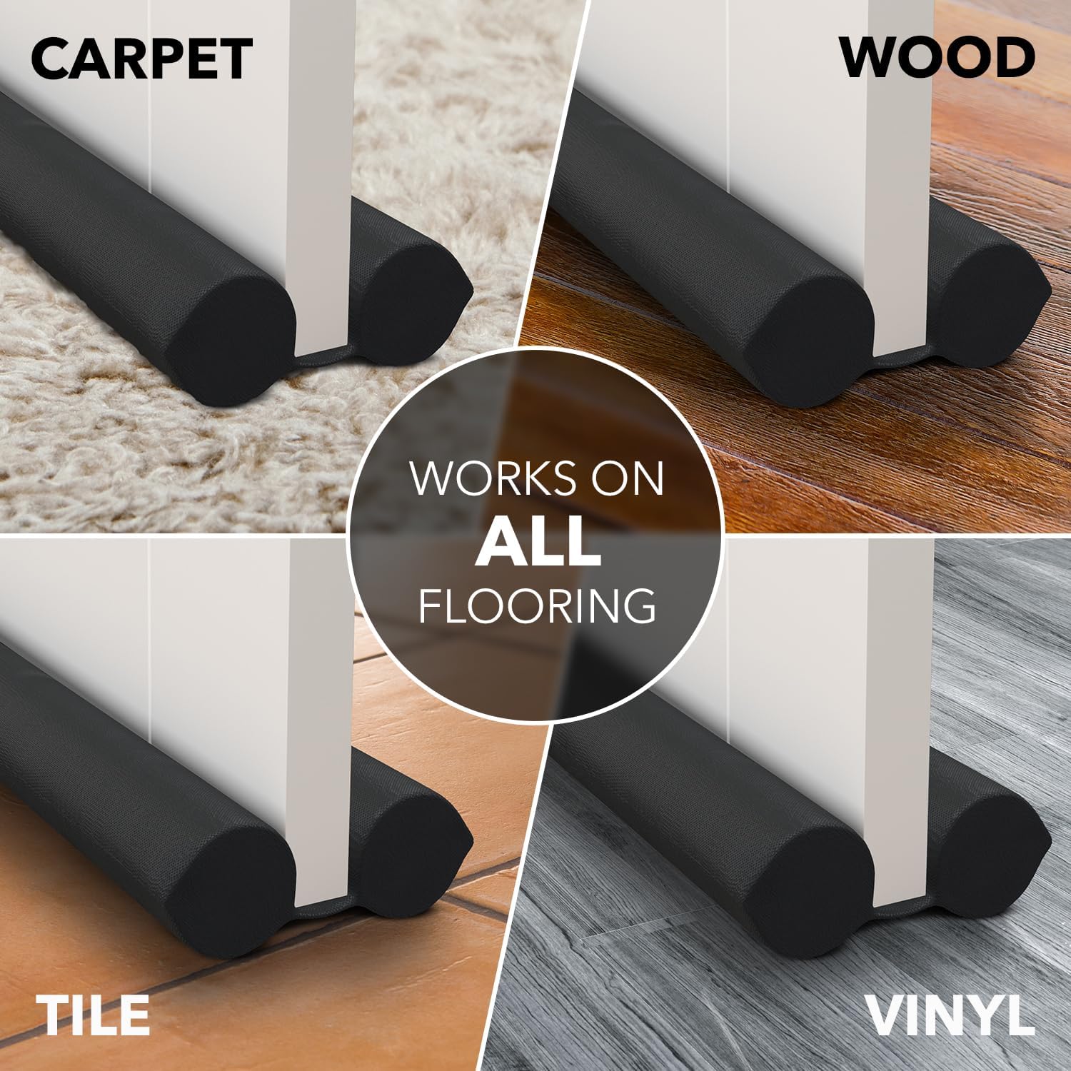 Everlasting Comfort Foam Door Seal – Sleep and Relaxation Support, Fills 1.25 Inch Draft Gaps Quietly