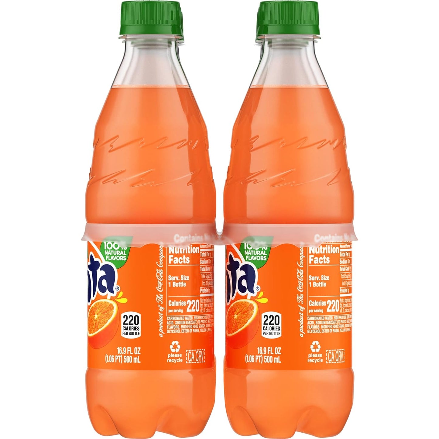 Fanta Orange Soda – Movie Night Snack Companion, 6 Pack of 16.9 fl oz Orange Soda Bottles