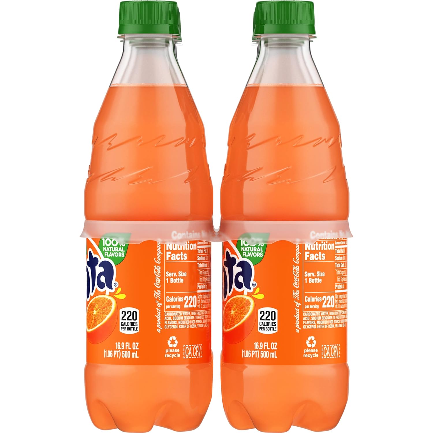 Fanta Orange Soda – Movie Night Snack Companion, 6 Pack of 16.9 fl oz Orange Soda Bottles