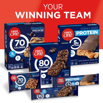 Fiber One Chewy Bars Oats and Chocolate – Fiber-Rich Snack for Digestive Health Goals at Home and Work, 15 Ct