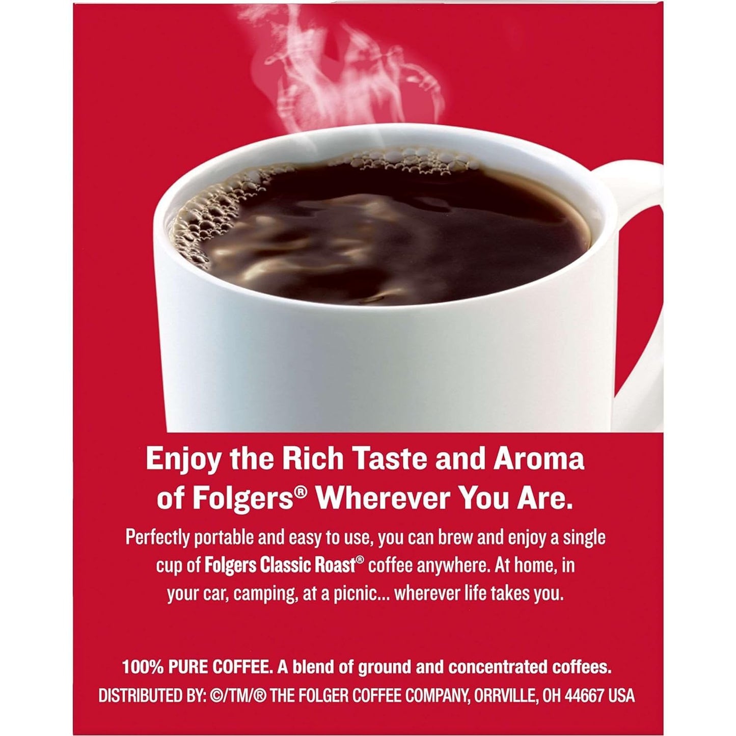 Folgers Coffee Singles – Easy Midday Coffee Refill for Home Office and Remote Work Setups