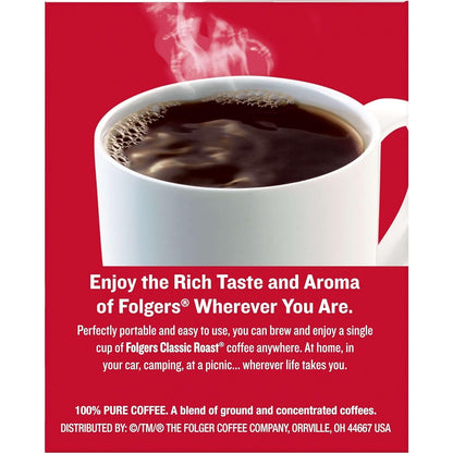 Folgers Coffee Singles – Easy Midday Coffee Refill for Home Office and Remote Work Setups