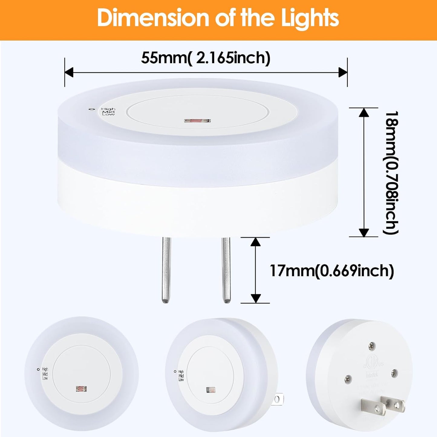 FOLKSMATE Plug in Night Light – Soothing 2700K Glow for Sleep Ritual and Self Care Evenings
