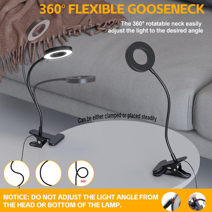 Foneso Adjustable Workbench Lamp for Model Building and Diamond Painting – Focused 6500K Cool White, 360 Degree Aim, No Eye Strain