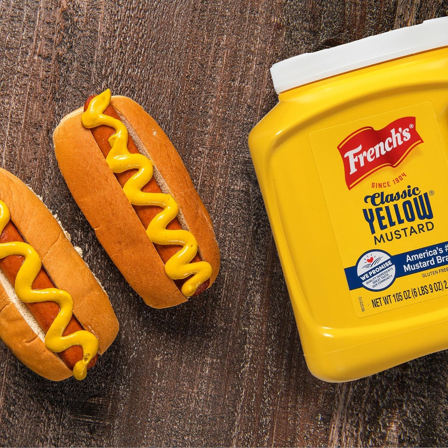 French's Classic Yellow Mustard, 105 oz – Caterer and Concession Stand Mustard for Faster Banquet and Cookout Service