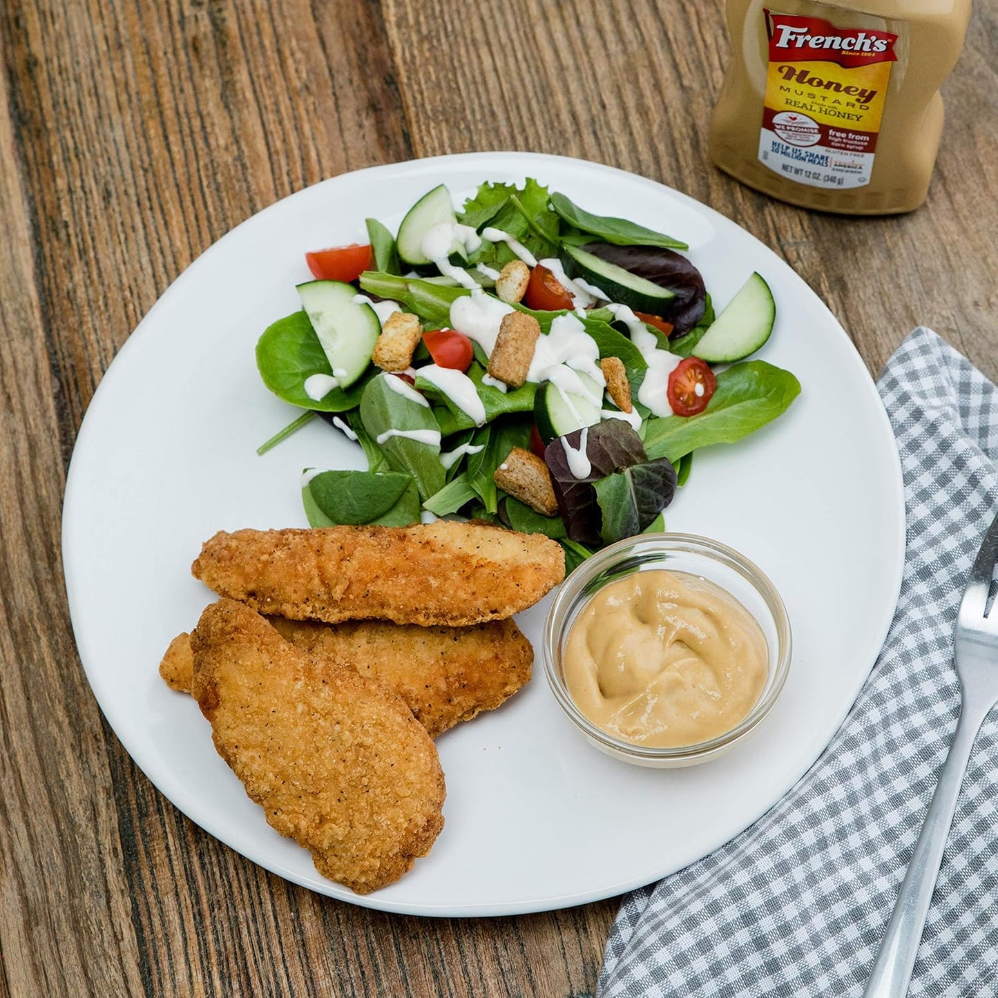 French's Honey Mustard, 12 oz – Mild Sweet-Tangy Dip Safe for Picky Eaters and Toddler Snack Time