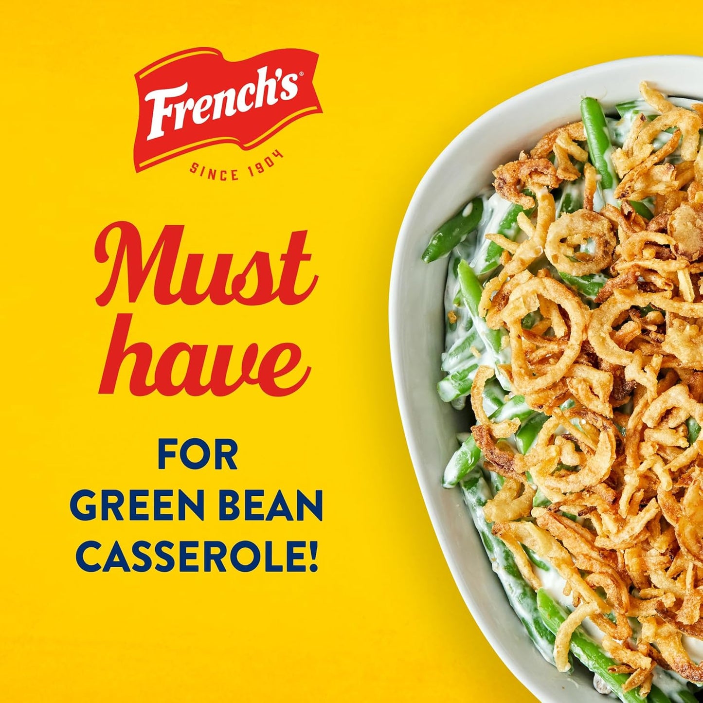 French's Original Crispy Fried Onions 24 oz – Vegetarian Friendly Crunch for Clean Label Eaters