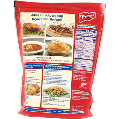 French's Original Crispy Fried Onions 24 oz – Vegetarian Friendly Crunch for Clean Label Eaters