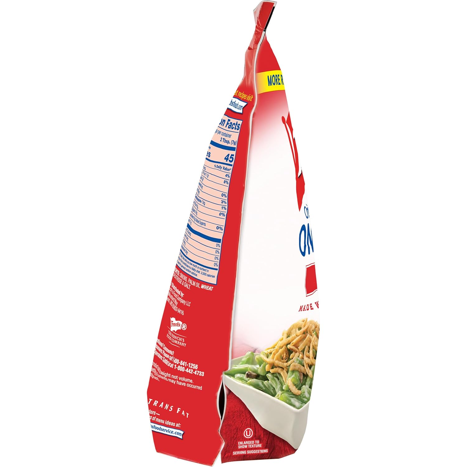 French's Original Crispy Fried Onions 24 oz – Vegetarian Friendly Crunch for Clean Label Eaters