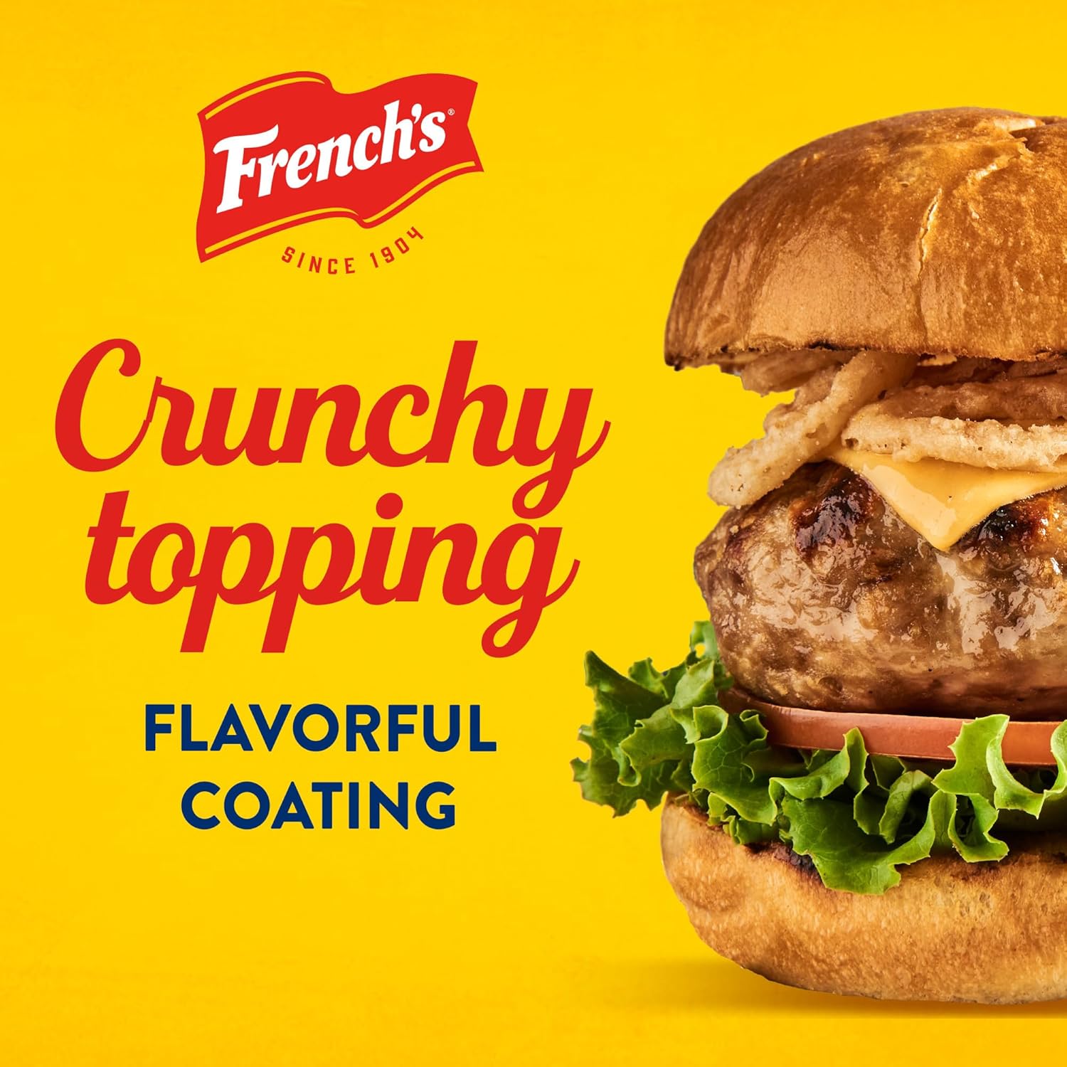 French's Original Crispy Fried Onions 24 oz – Vegetarian Friendly Crunch for Clean Label Eaters