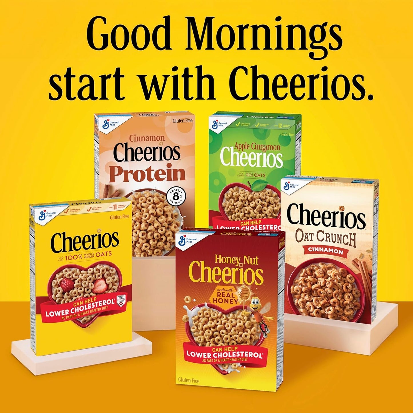 Frosted Cheerios 12 Vitamins and Minerals Cereal – Sustained Energy Bowl for Work-From-Home Routines, 18.4 oz