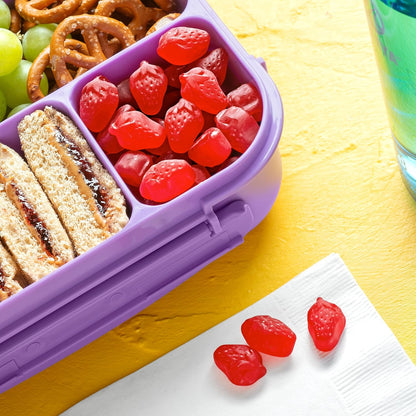Funables Mess-Free Strawberry Gummy Snacks for Movie Theaters & Long Drives, 22 Count