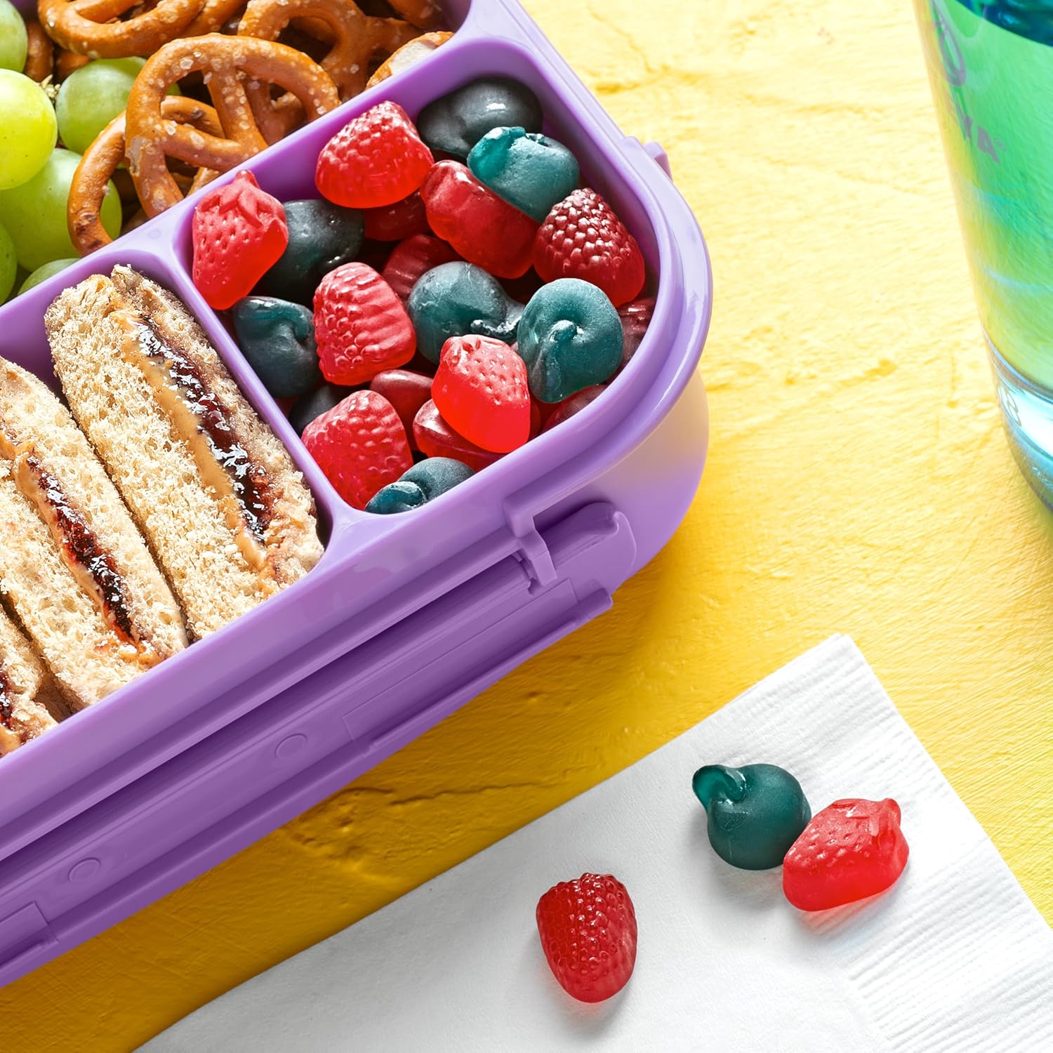 Funables Mixed Berry Fruity Snacks, Classroom Treat and Daycare Snack for Kids, 22 Individually Wrapped Pouches