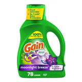 Gain Odor Defense Liquid Detergent, Moonlight Breeze Fragrance – Sophisticated Bulk Laundry Wash for the Curated Modern Home, 177 fl oz, 134 Loads