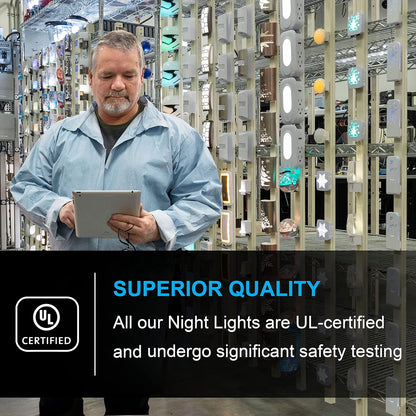 GE Dusk-to-Dawn Night Light – Low-Profile Wall Plug-in that Blends with Modern Home Aesthetic