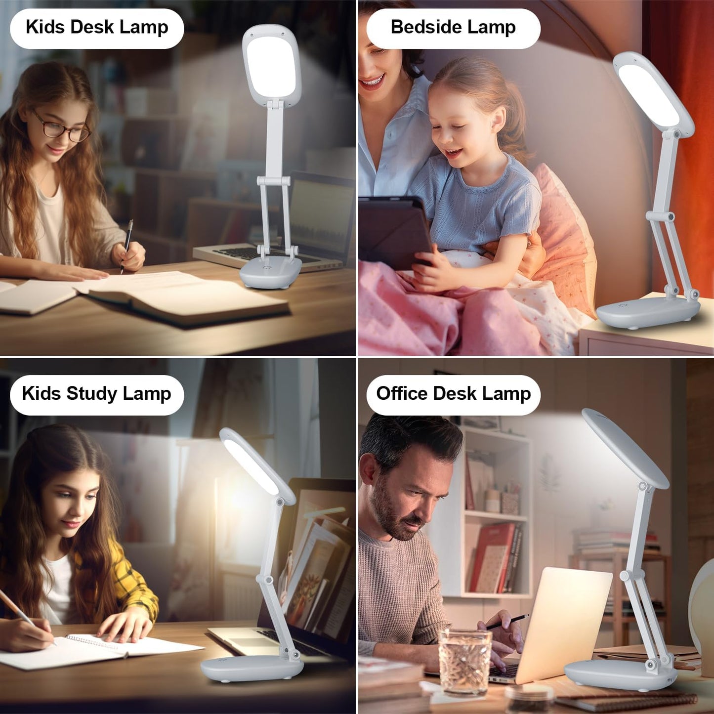 Glowave FoldPro Nightstand Piece – Sage Green Bedroom Lamp, Foldable Form Doubles as Decor and Task Light