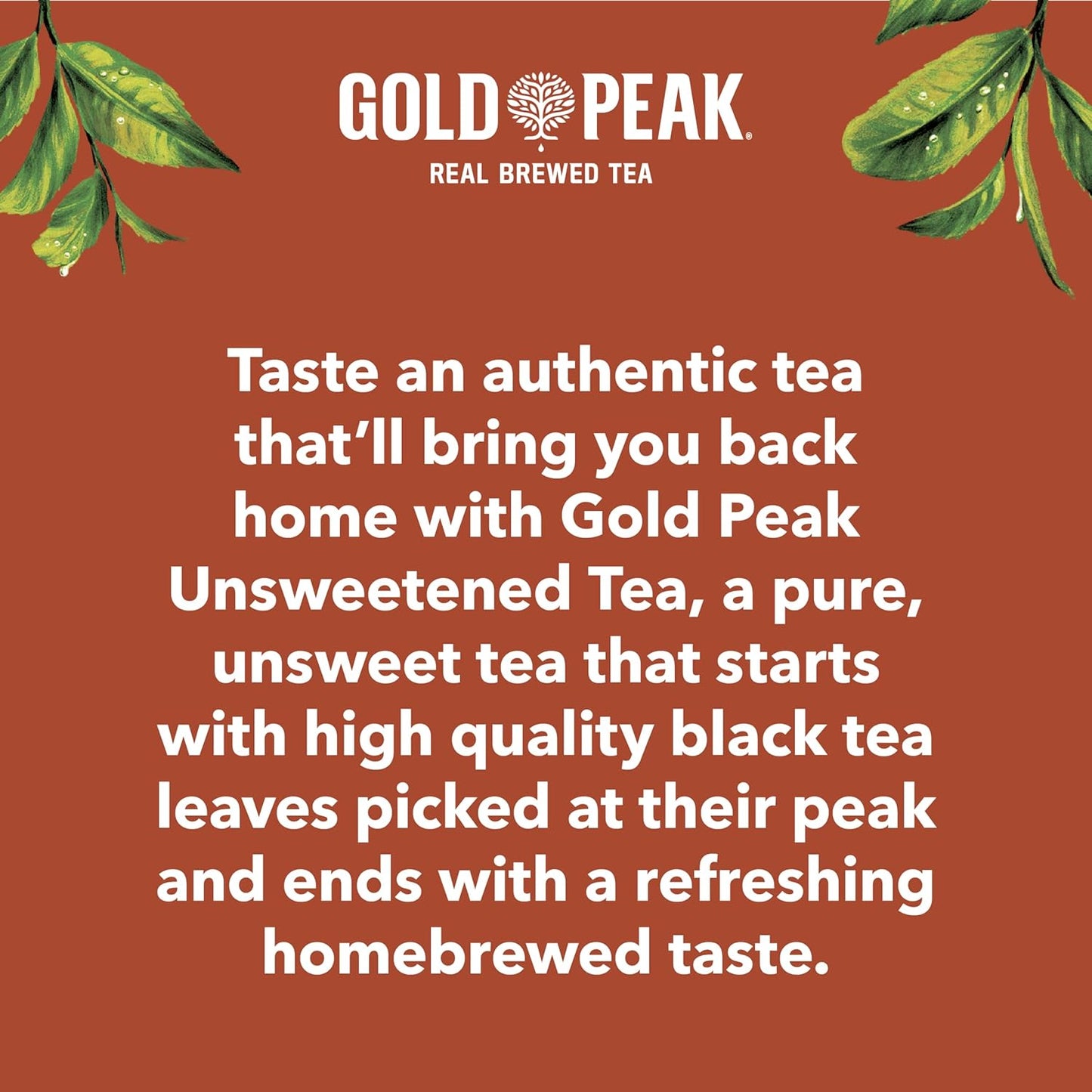 Gold Peak Iced Tea – Low-Calorie Hydration Companion for Evening Wind-Down and Self-Care, 16.9 fl oz 6 Pack