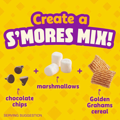 Golden Grahams Cereal, Made with Whole Grain and Calcium, 18.9 oz Family Size – Ready-to-Eat Pantry Staple for Children's Breakfast