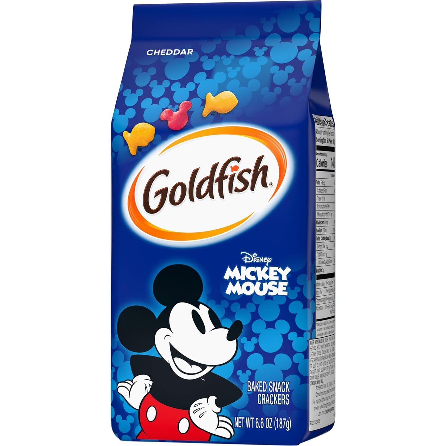 Goldfish Disney Mickey Mouse Crackers for Birthday Party Favors and Movie Night, 6.6 oz Kids Snack