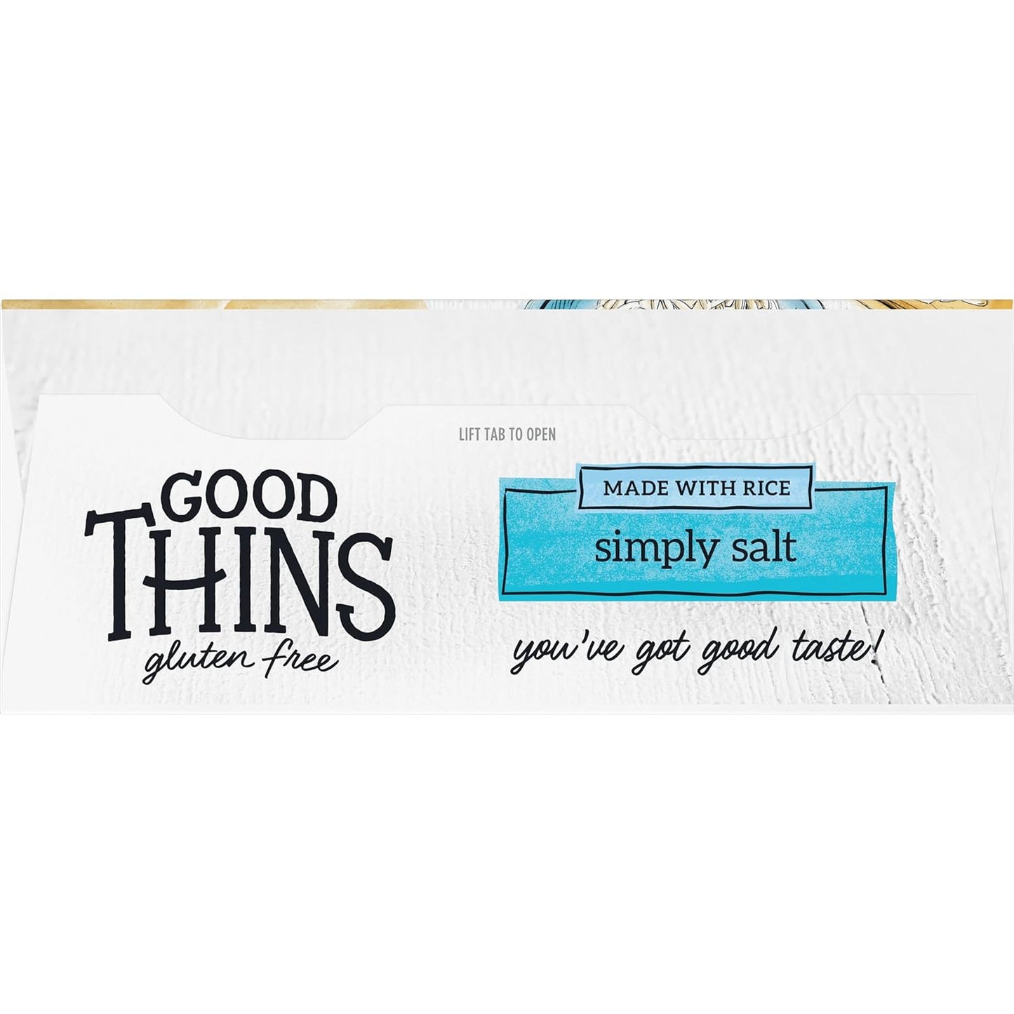 Good Thins Simply Salt Rice Snacks Gluten Free Crackers for Clean Eating Routine, Soup and Salad Pairing at Home
