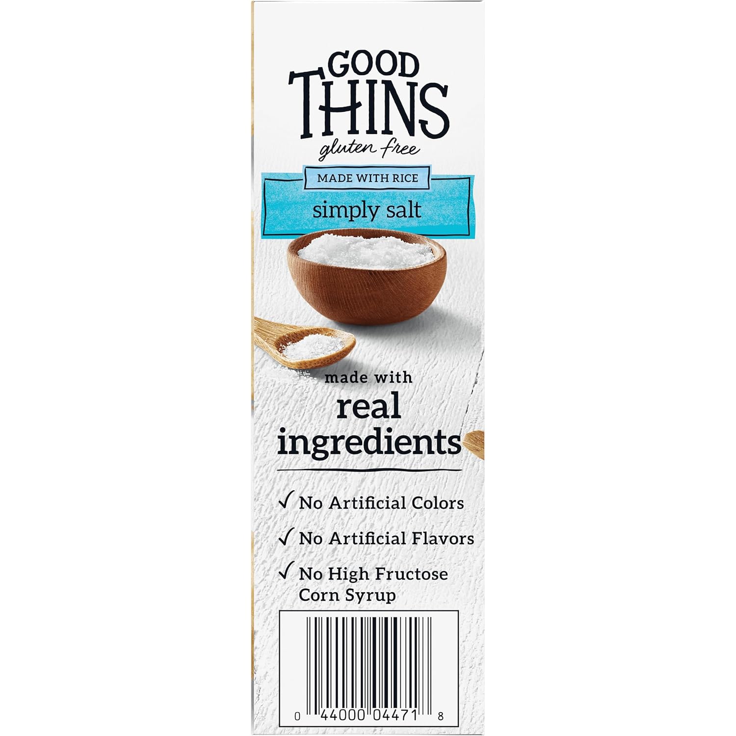 Good Thins Simply Salt Rice Snacks Gluten Free Crackers for Clean Eating Routine, Soup and Salad Pairing at Home