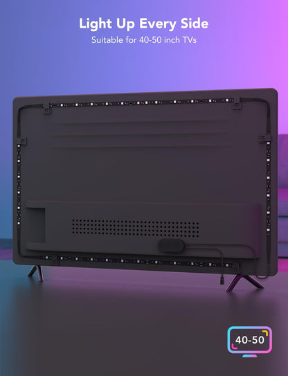 Govee Smart LED Backlight Strip – Effortless One-Strip TV Upgrade, Wi-Fi App & Voice Control