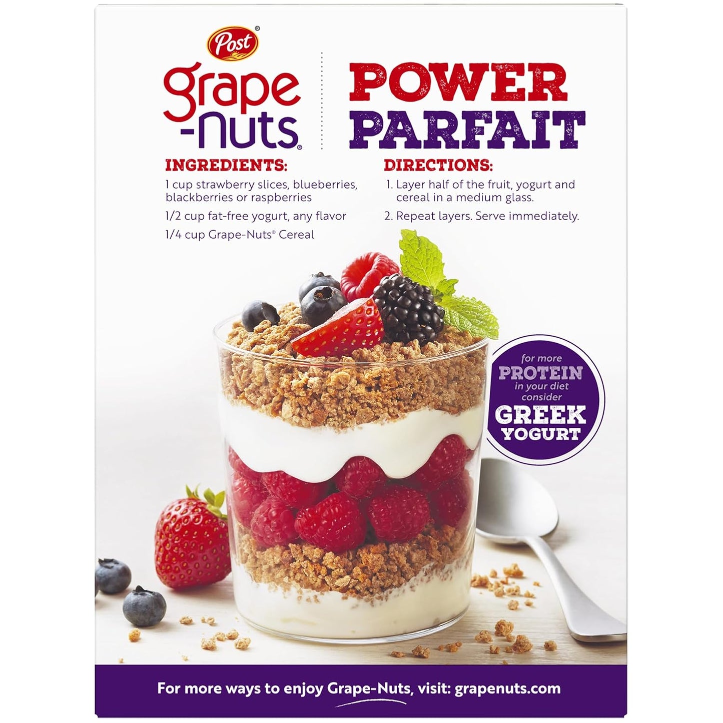 Grape-Nuts Original Breakfast Cereal – Fiber-Rich Whole Grain Cereal for the Meal Prep Pantry, Fortified Breakfast Staple