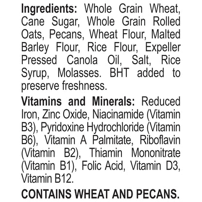 Great Grains Crunchy Pecan Cereal – Pantry-Staple Whole Grain Cereal for Daily Heart-Healthy Self-Care, 19 Ounce