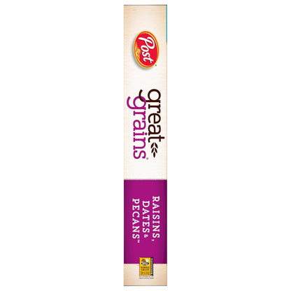 Great Grains Raisins Dates Pecans Breakfast Cereal – 32g Whole Grain Serving for a Nutritious Start to the Day