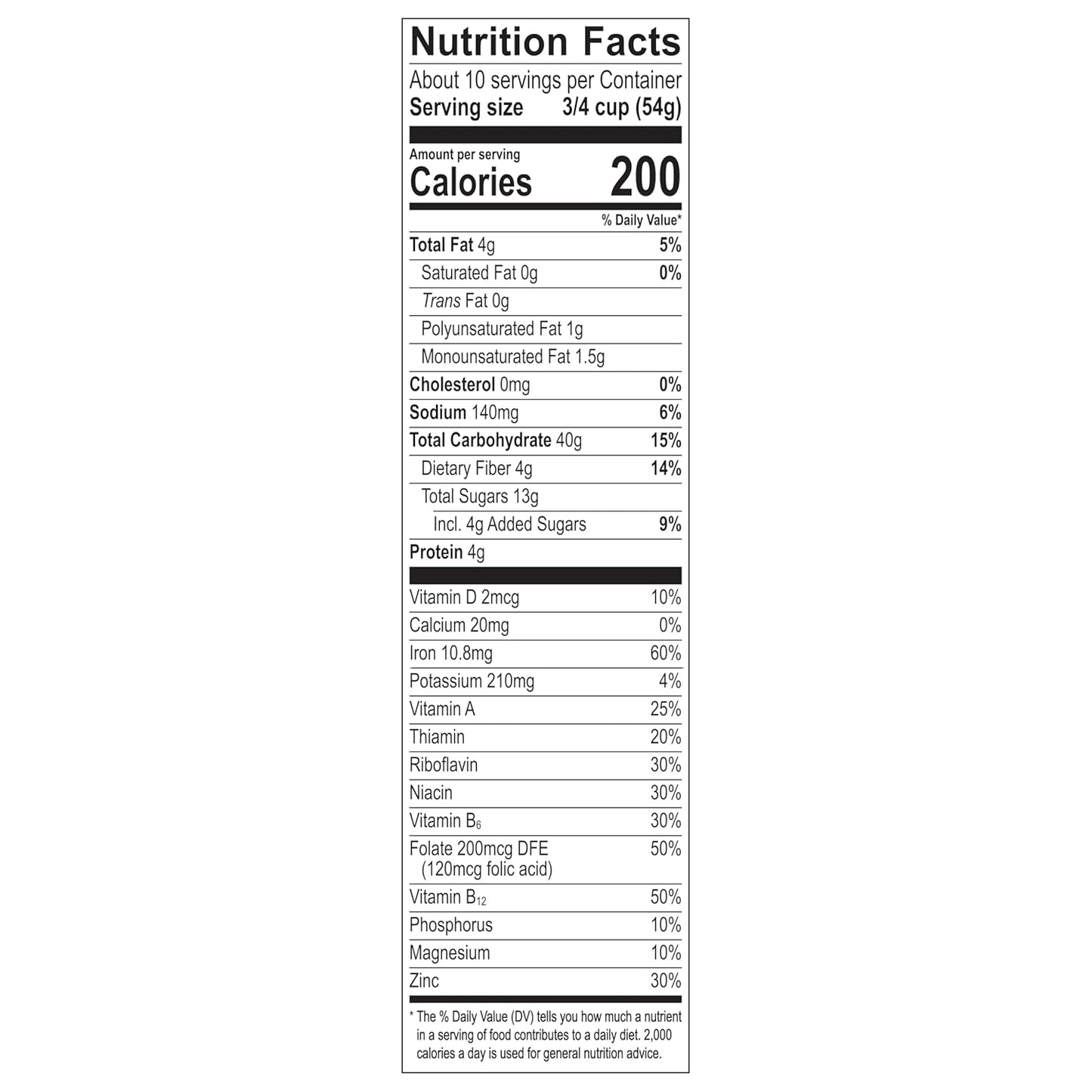 Great Grains Raisins Dates Pecans Breakfast Cereal – 32g Whole Grain Serving for a Nutritious Start to the Day