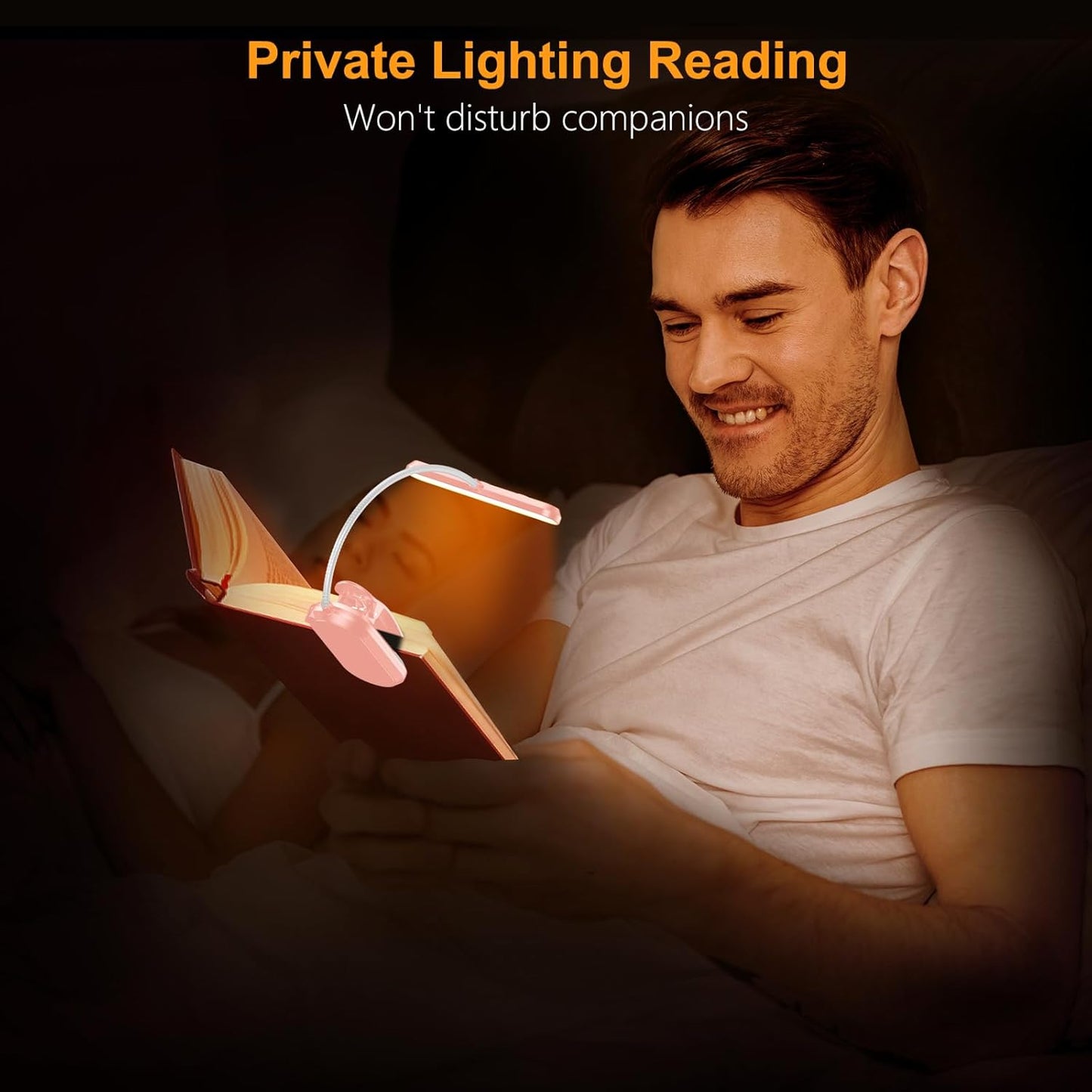 Gritin Flexible Book Light – Heartfelt Holiday Gift for Seniors and Grandparents, Lightweight Clip Design with Memory Brightness Setting