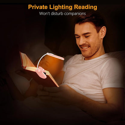 Gritin Flexible Book Light – Heartfelt Holiday Gift for Seniors and Grandparents, Lightweight Clip Design with Memory Brightness Setting