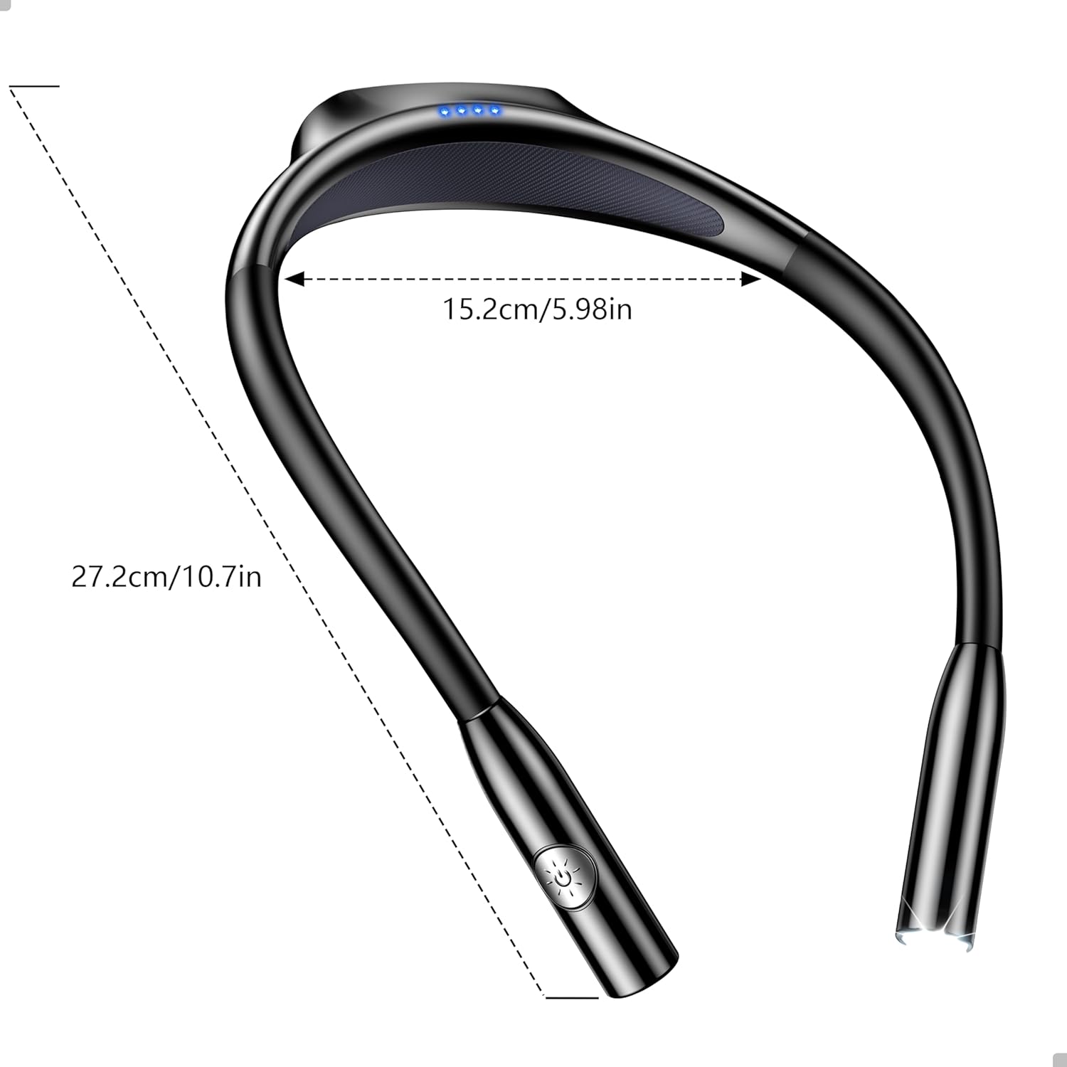 Gritin LED Neck Reading Light – Hands-Free Work Light for Home Office Crafting and Hobby Projects