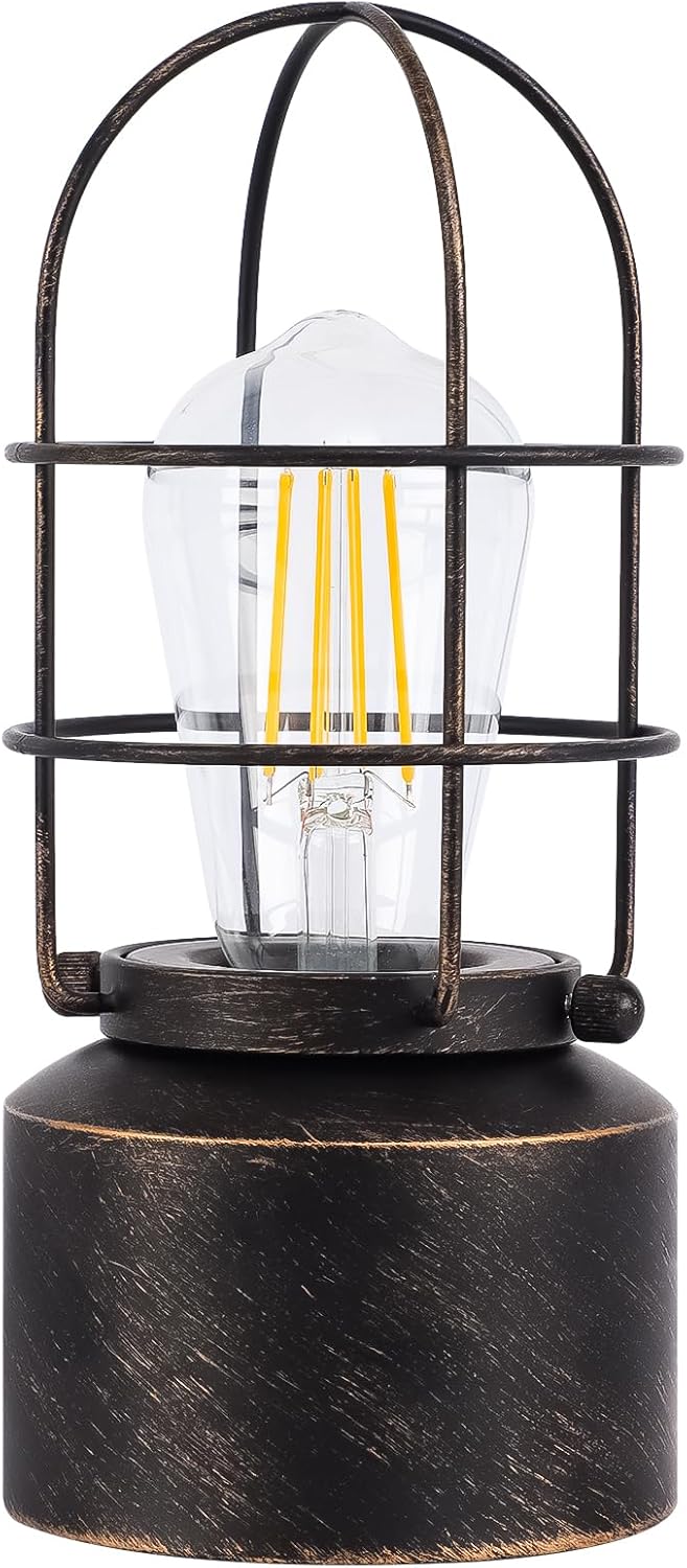 Haian Support Slim Wrought Iron Lamp - Effortless Dimmable Accent for Intentional Small Living, 3.93 Inch Base Touch Control