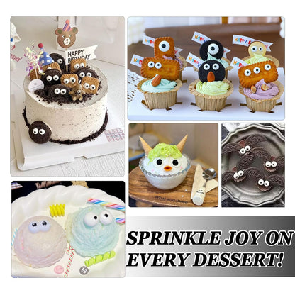 Halloween Eye Sprinkles for Brownies – Kid-Safe Edible Toppers for Spooky Birthday Cupcakes