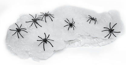 Happy Hippo Spider Web Decor – Garage Door and Porch Column Wrap, Synthetic Webbing Built for Open-Air Halloween Nights