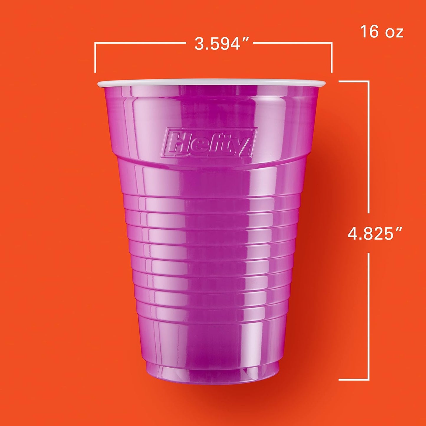 Hefty Party On Disposable Cups – Pool Deck and Rooftop Entertaining Essentials, Festive Firework Print 76-Count Assortment