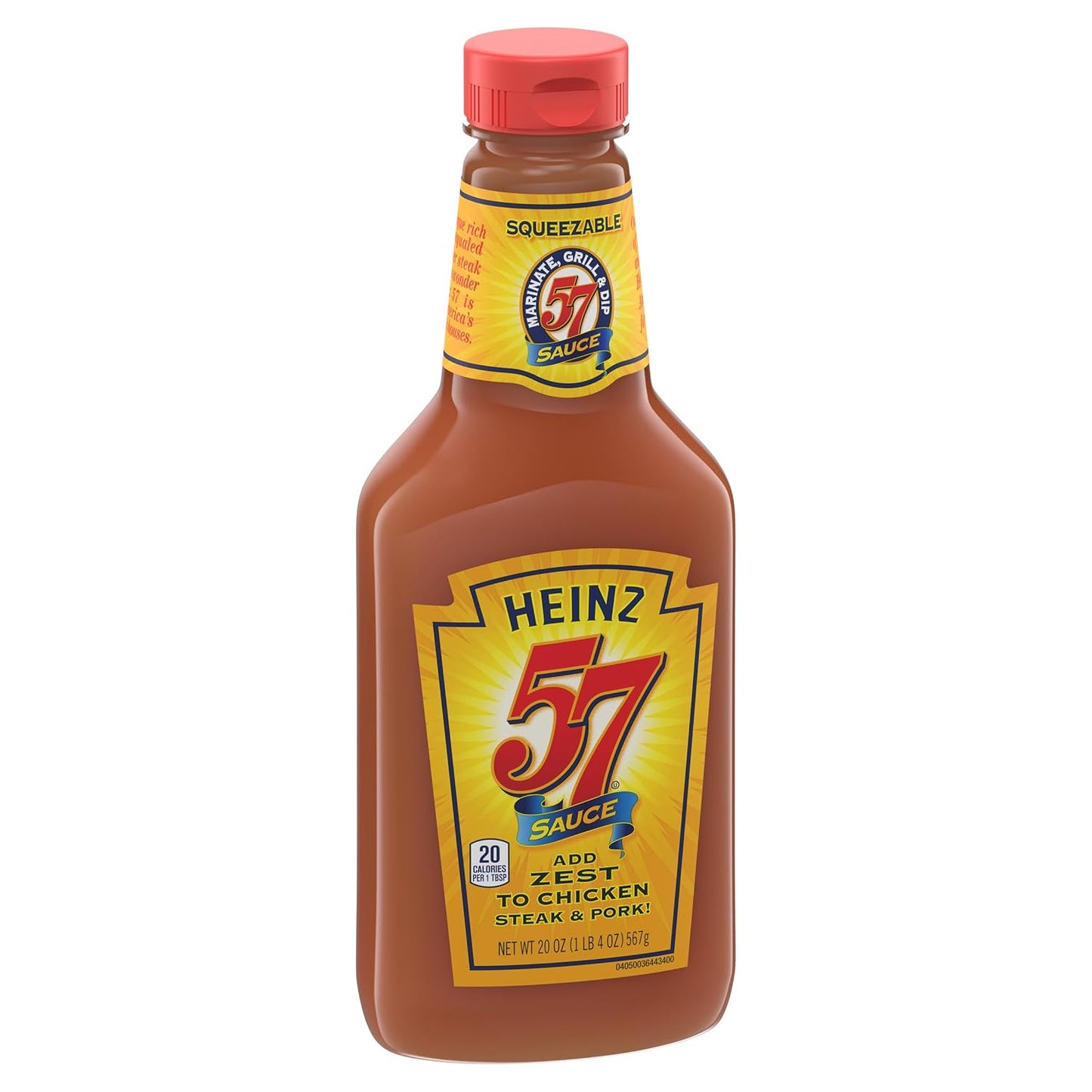 Heinz 57 Original Sauce for Outdoor Grilling Season, Bulk-Ready 20 oz Bottle for Ribs and Hamburgers