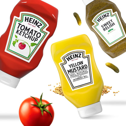 Heinz Grill Pack 3-Bottle Set – Travel-Ready Condiments for Road Trips, Tailgates and Cookouts